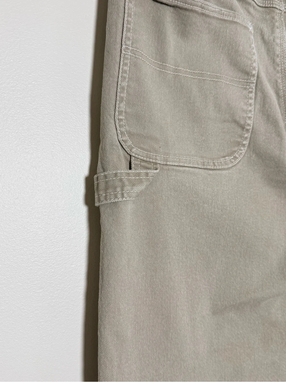 Nike Life Men’s Premium Carpenter Pants Khaki Twill Workwear 32 M - Picture 5 of 10